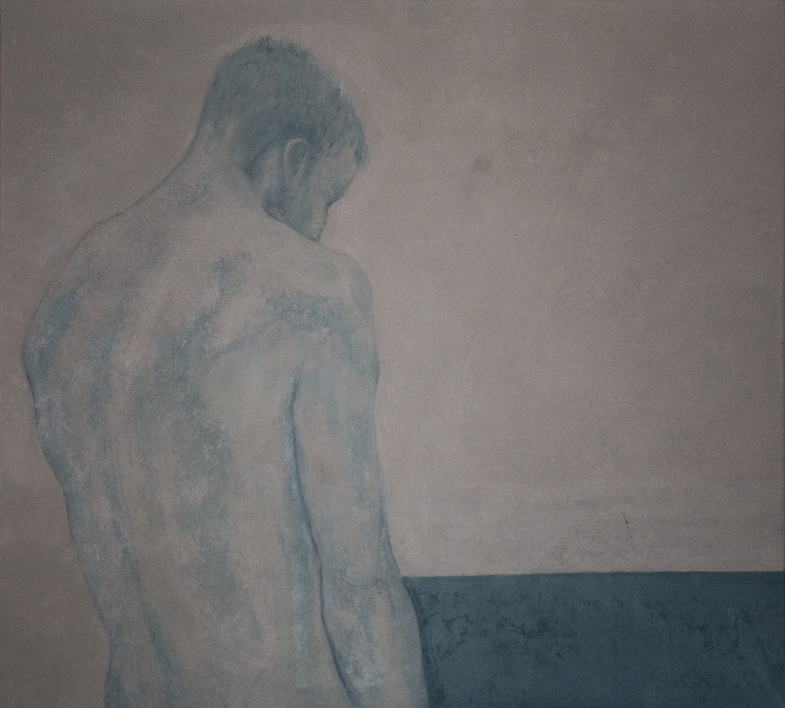 Monika Małachowska – „Sylwetka”, olej na bawełnie, 90 × 70 cm, cykl Akty – współczesne malarstwo